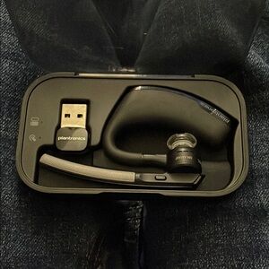 Plantronics Black Bluetooth Headset with USB Adapter